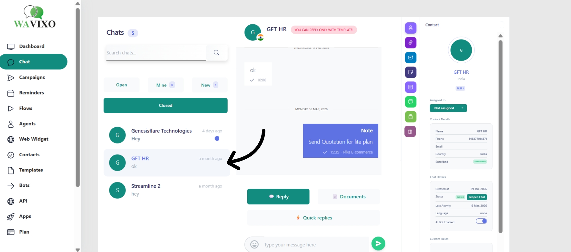 Edit contact details